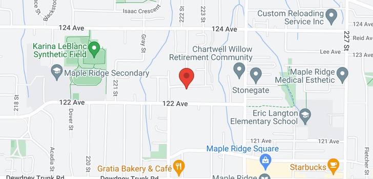 map of 103 22255 122ND STREET